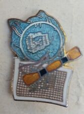 Vtg Needlepoint Cross Stitch Embroidery Sewing Lapel Pin  picture