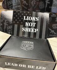 Unopened Lions Not Sheep Black Box #1 + Black Box Tshirt + LNS Flag picture