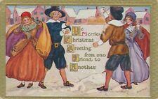 CHRISTMAS - Marion Miller Signed Ye Merrie Christmas Greeting Postcard - 1910 picture