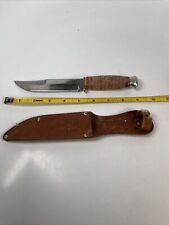 MONARCH FIXED BLADE KNIFE W/ SHEATH NICE HANDLE & BLADE JAPAN MADE 2141 picture