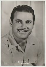 Jon Hall 1950s Belgian Gum Film Stars Real Photo Trading Card #73 picture