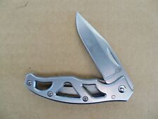 Gerber Paraframe Mini Folding Pocket Knife - Silver Plain Blade - Very Good picture