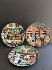 Guy Buffet Collection French Paris Street Scene 3 Dinner Plates Signe Japan 11