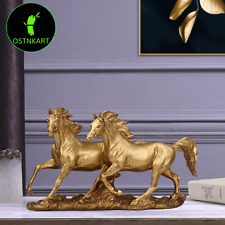 OSTNKART Cute Twin Horses Resin Figurine Showpiece For Home & Office Decor picture