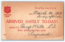 Sioux City Iowa IA Postal Card Salvation Army Arrived Safely To-day 1919 picture