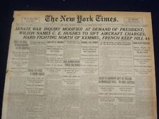 1918 MAY 16 NEW YORK TIMES - SENATE WAR INQUIRY MODIFIED BY WILSON - NT 8182 picture