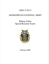 247 Page Afghan MP Special Reaction Teams Breaching Room Clearing Manual on CD picture