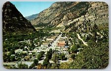 Ouray Colorado~Main Street Aerial View~1950s Postcard picture