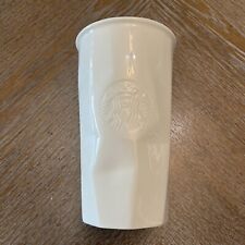 Starbucks 2013 Crumpled Faceted Ceramic Travel Mug Tumbler - 10 fl oz. picture