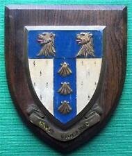 Old c1960 Heraldic University College School Academic Crest Shield Plaque : H picture