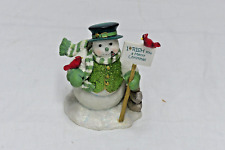 Hamilton Collection Irish Wishes Snowman Figurine I-rish You a Merry Christmas picture