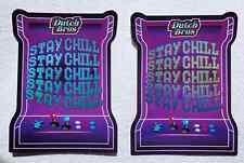 Two (2x) Dutch Bros Stickers Stay Chill July 2024 picture