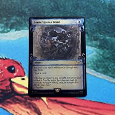 Borne Upon a Wind foil scroll showcase MTG single, Lord of the Rings ToME R 0495 picture