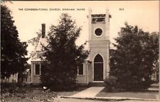 Bingham ME-Maine, The Congregational Church, Vintage Postcard picture