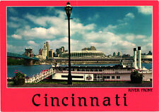 Cincinnati River Front Banks of the Ohio River Postcard Unposted picture