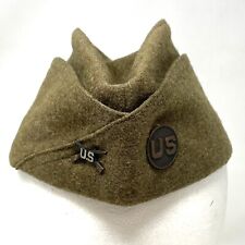 VINTAGE WWI US Army Garrison Overseas Hat Cap Stetson 7-1/4 Infantry AAP J24 picture