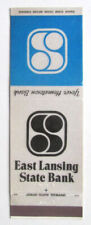 East Lansing State Bank - Michigan 20 Strike Bank Matchbook Cover Matchcover MI picture