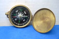 Vintage Stanley London  India Brass Compass picture