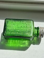 Antique Poison ANTROL LABORATORIES ANT KILLER Green Glass Bottle  picture