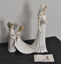 Lladro Here Comes the Bride Figurine #1446 With Base And Original Box picture