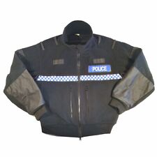 Genuine Ex British Police Fleece Jacket size Large Regula with Reflective Straps picture