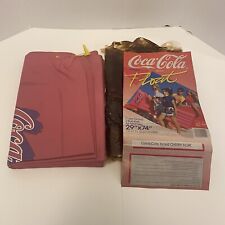 Coca Cola Cherry Coke Pink Air Mattress, NOS, 1986 29”x74” Cotton Over Rubber picture