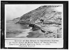 Rocky coastal scene near Ventura County 1926 California Old Photo picture