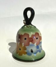 Italian Pottery Bell Floral Hand Painted Signed MGB Vintage picture