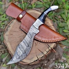 Handmade Damascus Military hunting tracker camping survival EDC knife Survival picture