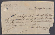 ANTONIO MACEO GRAJALES - RECEIPT SIGNED 03/14/1886 picture