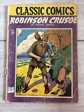 Classic Comics #10 Robinson Crusoe 1943 Used Good Condition See Pictures picture