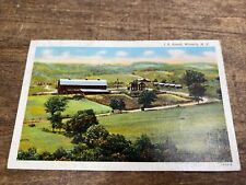 Waverly NY postcard - J.E. Ranch home - Genuine Curteich Chicago picture