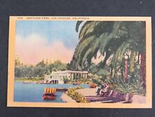 Vintage Postcard Westlake Park Los Angeles CA A8507 picture