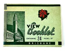 Vtg. 1940's Brisbane Queensland Australia View Booklet 24 Scenes-READ picture