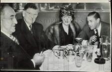1944 Press Photo James C. Petrillo, Edward J. Kelly, Morton Downey in New York picture