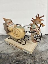 RARE~2017 JIM SHORE RIVER'S END SANTA AND SEAHORSE - SEAS AND GREETINGS ~4058852 picture
