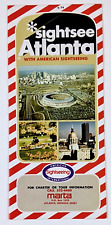 1974 Sightsee Atlanta Georgia Marta Bus Group Tours Vintage Travel Brochure GA picture