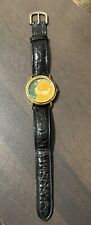Vintage 1994 Armitron Garfield Watch with worn leather band Hong Kong Mvmt picture