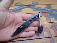 SOG Micron II QAD Pocket Keychain Knife Lockback Plain Edge Blade  picture