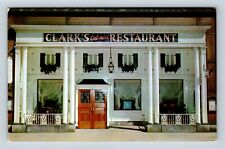 Cleveland OH, Clarks Colonial Restaurant Porch Gardens , Ohio Vintage Postcard picture