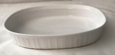 Vintage ~ Corning ware  F-6-B  French White Oval Casserole Dish 1.8L Excellent picture