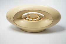 Vintage GENIE PHONE Push Button Telephone ATC TEIF 8300 Cream Beige Oval 1970s picture