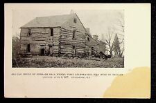Log House Ephraim Hall 1st Celebration De Kalb County Postcard Sycamore Illinois picture
