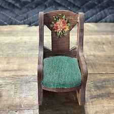 Vintage Wooden Rocking Chair Pin Cushion Folk Art picture