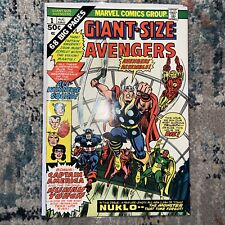 Giant Size AVENGERS No. 1 🔑 1st App of Nuklo - 1st App Bova  - Death Of Whizzer picture