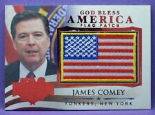 Decision 2016 Series 2 James Comey RED FOIL GOD BLESS AMERICA Flag Patch #GBA29 picture