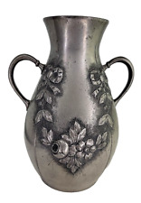 Vintage 1920 Art Deco Pewter Vase Marked Signed Etains D'art Irman Guarantee Pur picture