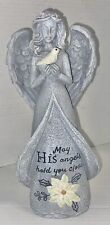 New Ganz Memorial Bereavement Angel Statue Figurine May His Angels Hold U Close picture