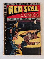 Red Seal Comic #22. Raw copy. Black Dwarf and Rocketman stories. Chesler 1947 picture