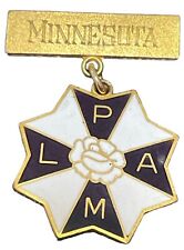 Antique Ladies Auxiliary Patriarchs Militant L.A.P.M. Lapel Pin Medal Minnesota picture
